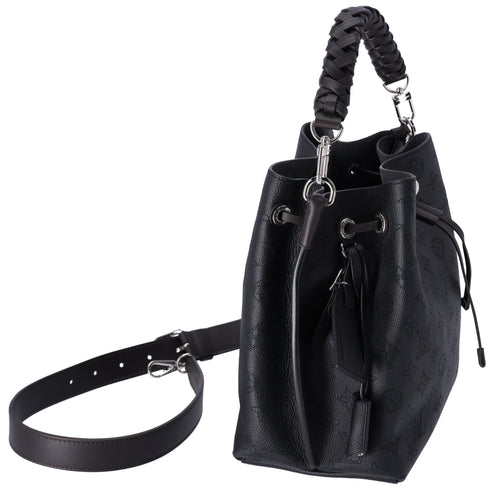 Louis Vuitton Muria Mahina Handbag M55800 Black Mahina Calf Leather